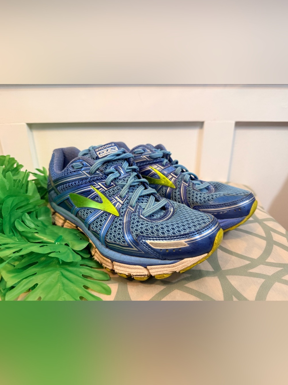 4/$25 • Brooks Adrenaline GTS 17 Azure Blue/Lime Punch Running Shoes